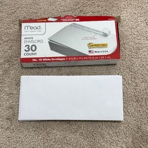 Mead White Envelopes 19 Pack